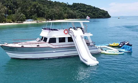 The Grandfather — 54ft Grand Banks Charter Phuket to Khai Islands
