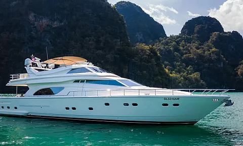 Hagia Sophia — 82ft Ferretti Charter Phuket to Phi Phi Islands